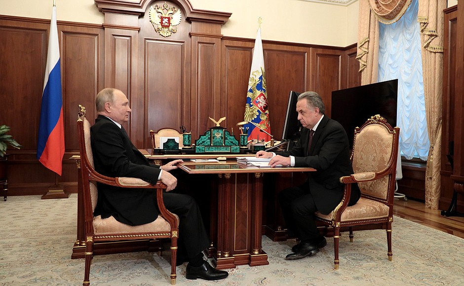With General Director of JSC DOM.RF Vitaly Mutko.