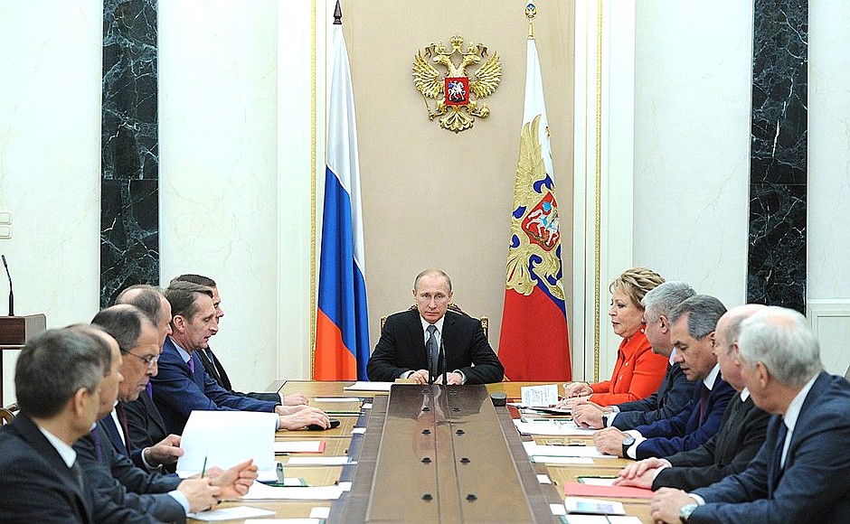 Meeting with permanent members of the Security Council.