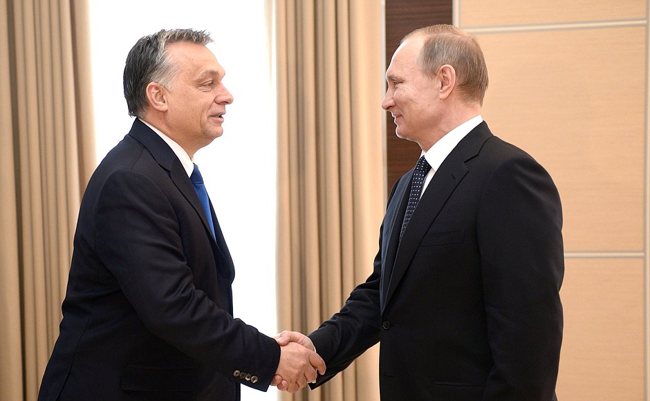 With Hungarian Prime Minister Viktor Orban.