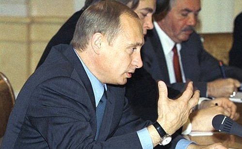 President Putin meeting with delegates to the national conference “The Media Industry: Reforms”.