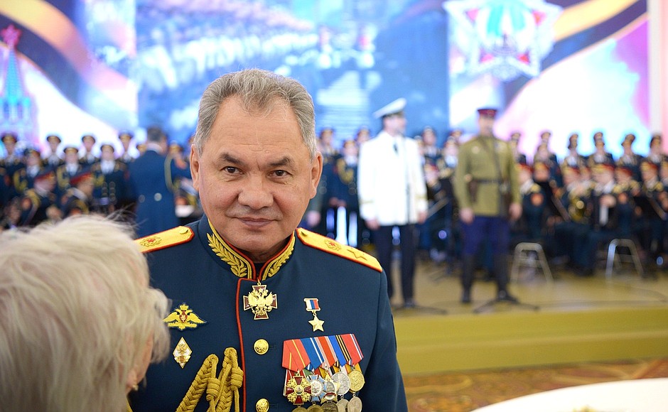 На торжественном приёме в Кремле по случаю 74-й годовщины Победы в Великой Отечественной войне.