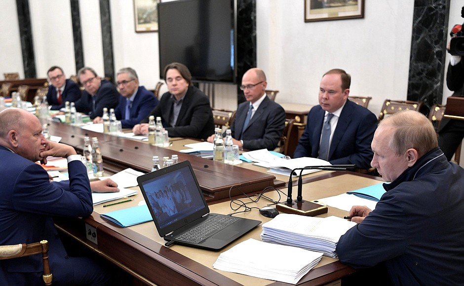 Meeting on preparations for Direct Line with Vladimir Putin.