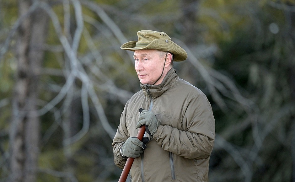 Vladimir Putin spent several days on vacation in Siberia.