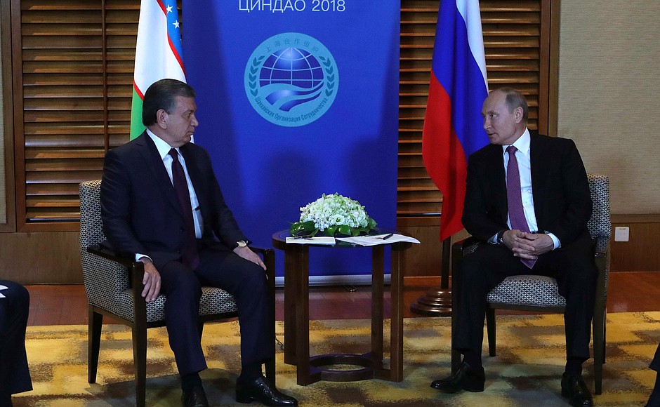 Встреча с Президентом Узбекистана Шавкатом Мирзиёевым.