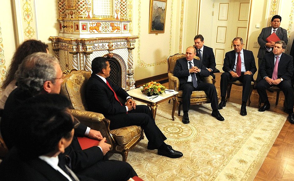 Meeting with President of Peru Ollanta Humala.