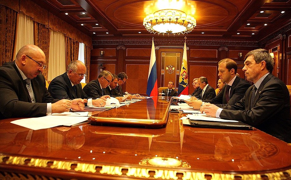 Заседание Комиссии по вопросам военно-технического сотрудничества с иностранными государствами.