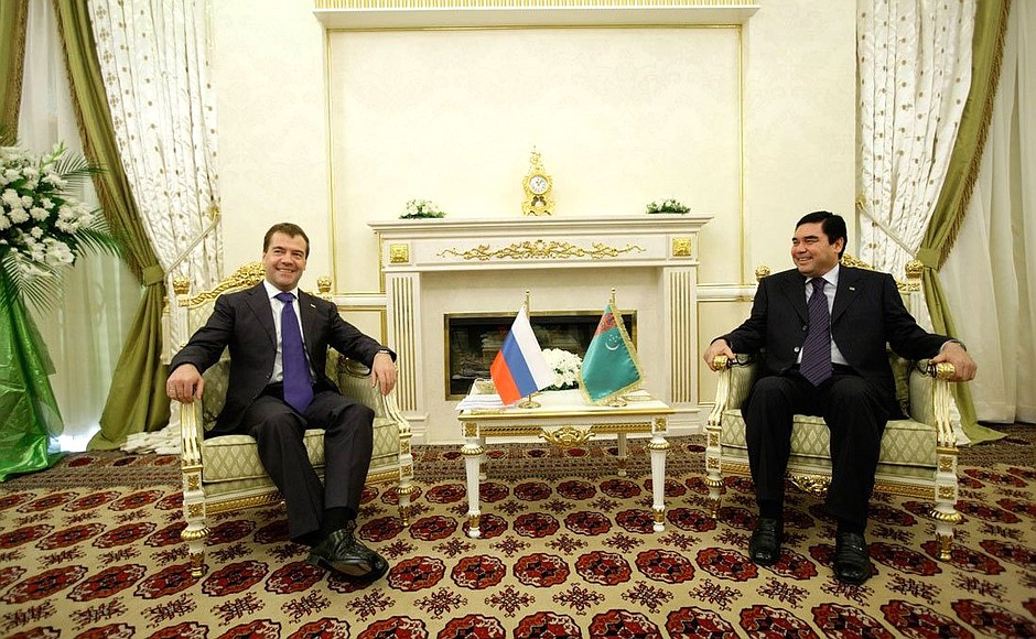 With President of Turkmenistan Gurbanguly Berdimuhamedov.