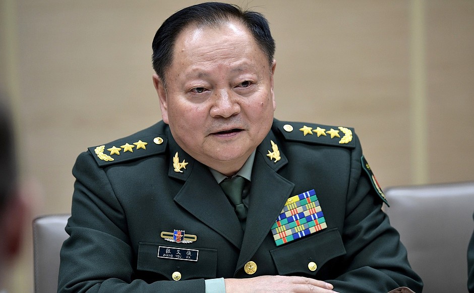 Заместитель председателя Центрального военного совета Коммунистической партии Китая, председатель китайской части Российско-китайской смешанной межправительственной комиссии по военно-техническому сотрудничеству Чжан Юся.