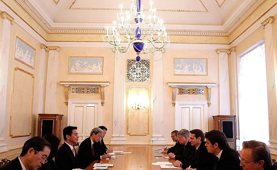 Meeting with Japanese Foreign Minister Seiji Maehara.