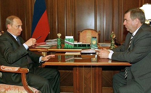 Vladimir Putin with Gennady Seleznev, the State Duma speaker.