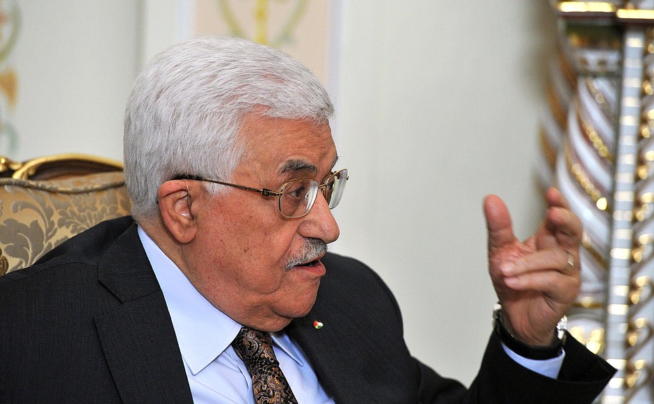 Президент Государства Палестина Махмуд Аббас.