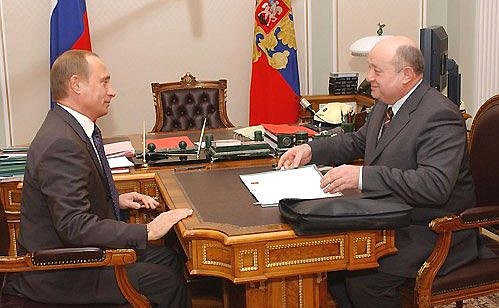 Meeting with Mikhail Fradkov.
