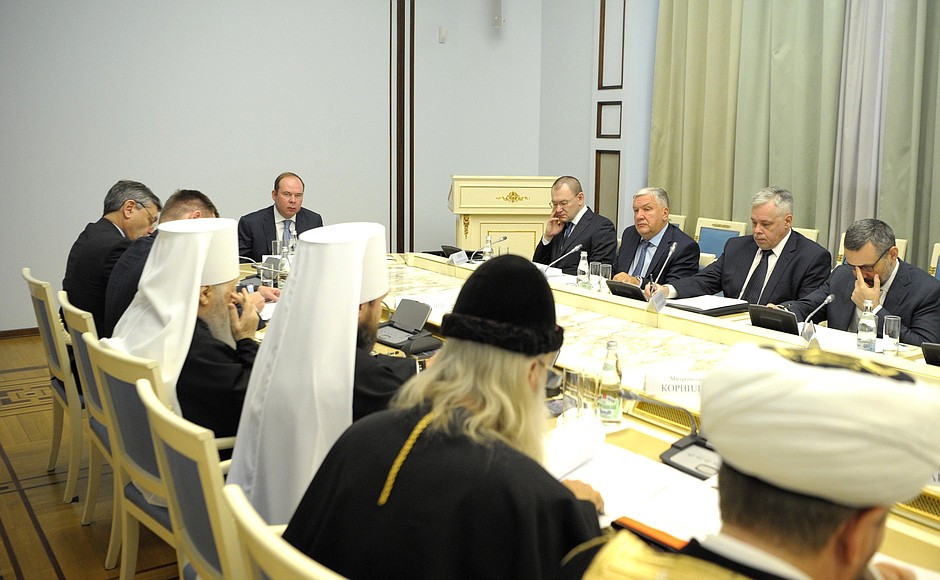 На заседании Совета по взаимодействию с религиозными объединениями.