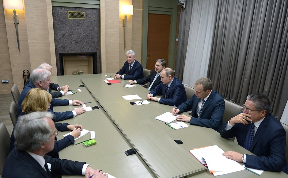 Встреча с премьер-министром Баварии Хорстом Зеехофером.