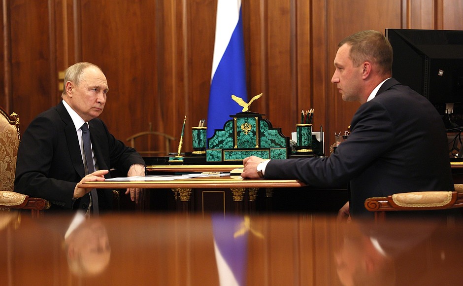 Meeting with Governor of the Saratov Region Roman Busargin.