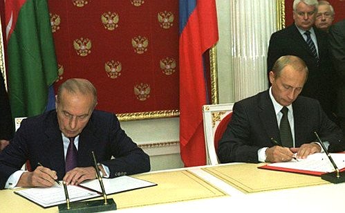 Президенты России и Азербайджана подписали соглашение «О разграничении сопредельных участков дна Каспийского моря».