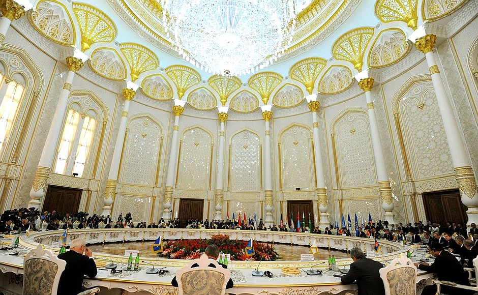 SCO Council of Heads of State meeting in expanded format.
