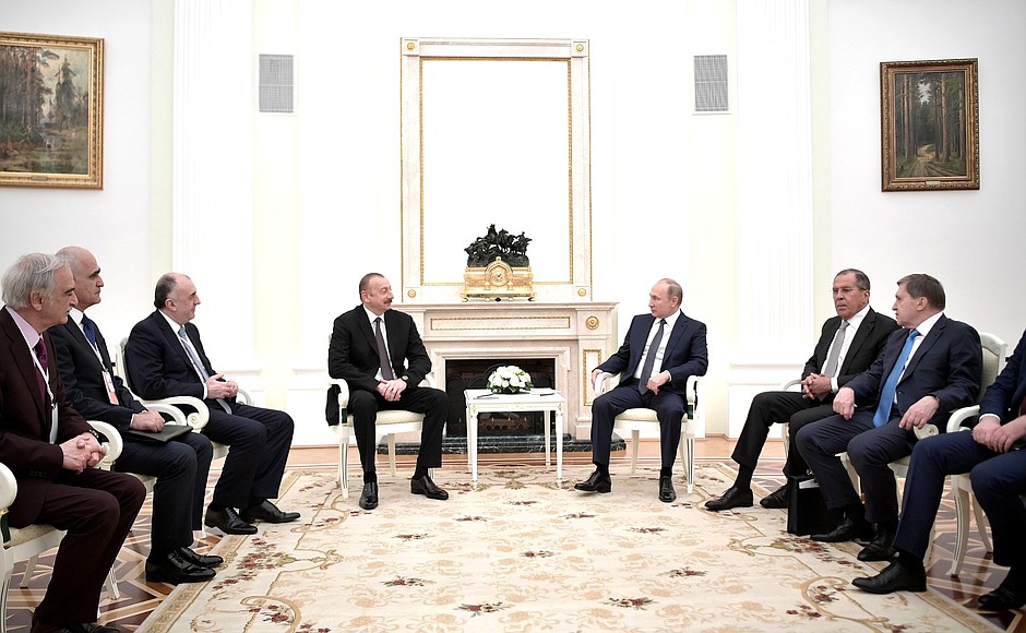 Meeting with President of Azerbaijan Ilham Aliyev.