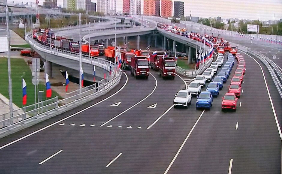Launch of transport infrastructure facilities in Moscow.