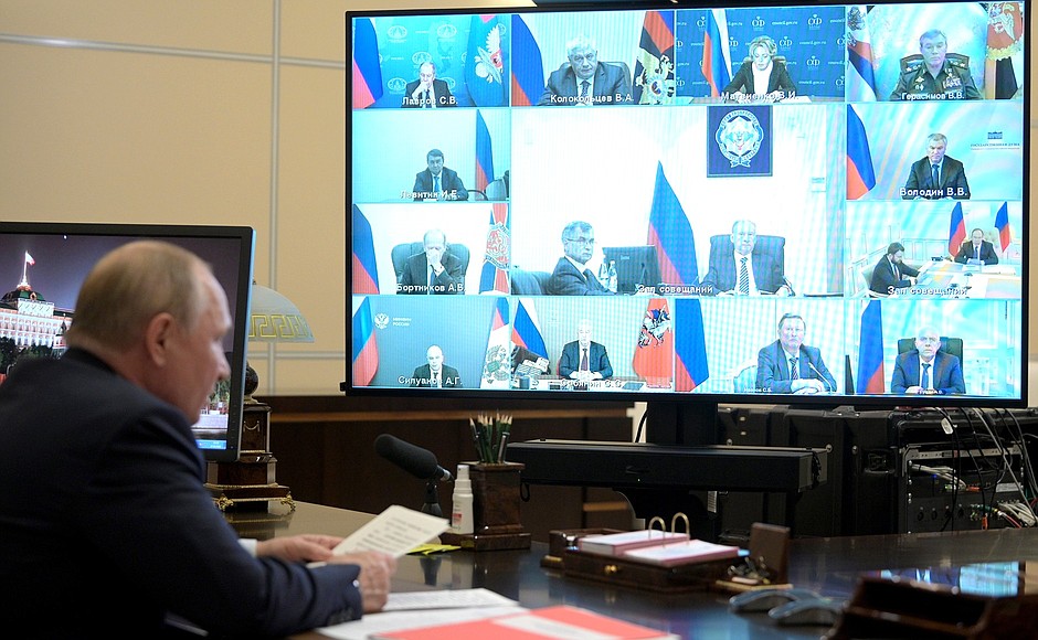 Security Council meeting (via videoconference).