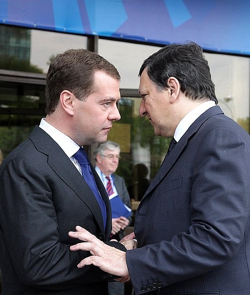 С Председателем Европейской комиссии Жозе Мануэлем Баррозу.