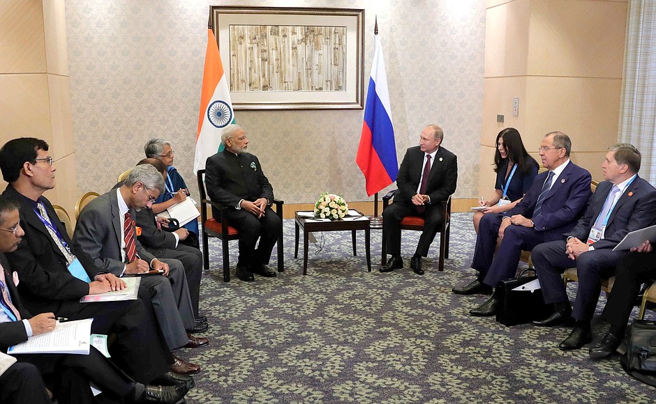 Meeting with Indian Prime Minister Narendra Modi.