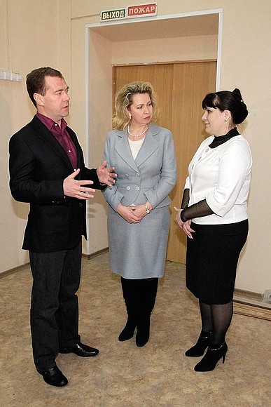 With orphanage director Tatyana Marycheva.