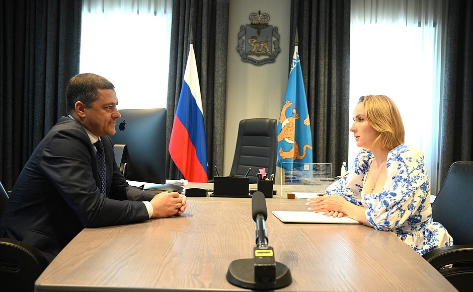 Presidential Commissioner for Children’s Rights Maria Lvova-Belova during her trip to the Pskov Region.