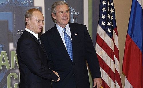 Встреча с Президентом США Джорджем Бушем.