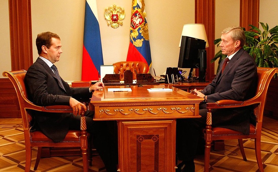 Meeting with CSTO Secretary General Nikolai Bordyuzha.