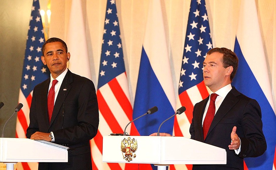 Пресс-конференция по итогам российско-американских переговоров. С Президентом Соединённых Штатов Америки Бараком Обамой.