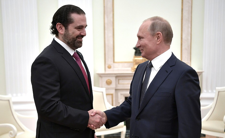 С Председателем Совета министров Ливанской Республики Саадом Харири.