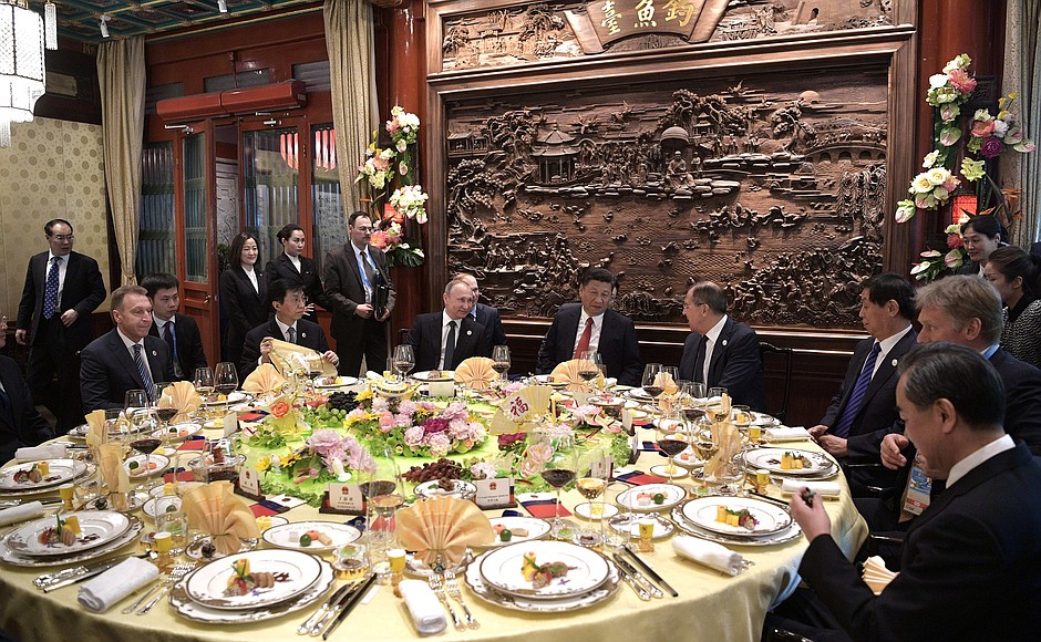 Working breakfast with President of China Xi Jinping.