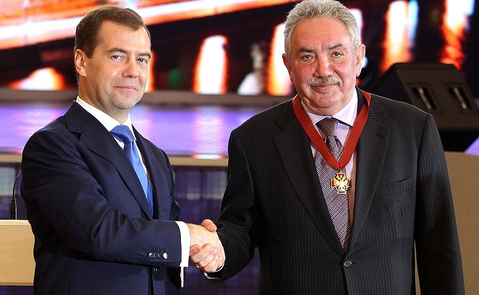 Eduard Sagalayev, president of the National Association of TV and Radio Broadcasters (NAT), was awarded the Order for Services to the Fatherland, III degree.