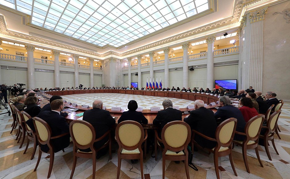 Joint meeting of the Council for Culture and Art and the Council on the Russian Language.