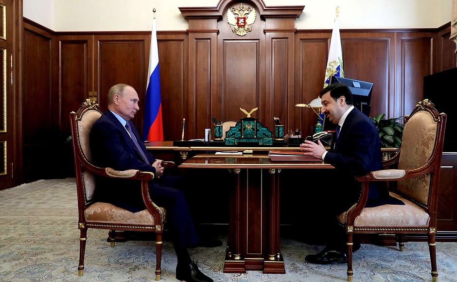 Meeting with Rector of the Russian Presidential Academy of National Economy and Public Administration Vladimir Mau.