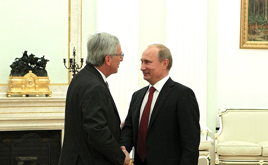 With Prime Minister of Luxembourg Jean-Claude Juncker.