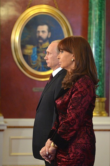 С Президентом Аргентины Кристиной Фернандес де Киршнер.