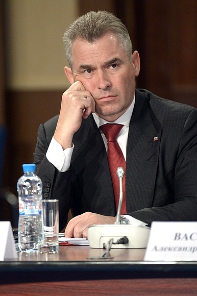 Presidential Commissioner for Children’s Rights Pavel Astakhov at a State Council Presidium meeting on road safety.