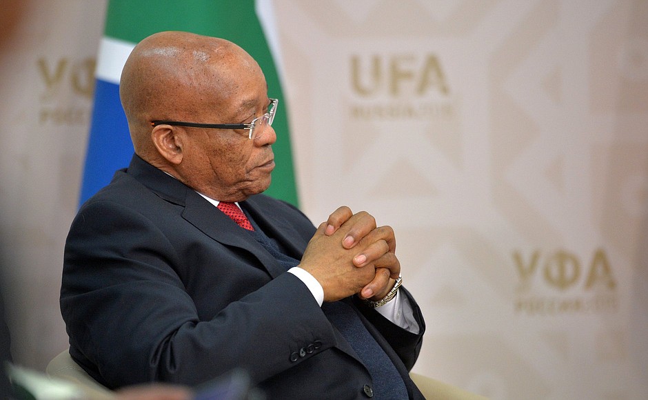 President of South Africa Jacob Zuma.