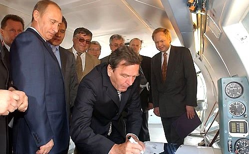 Inspection of Russian amphibious plane BE-200.