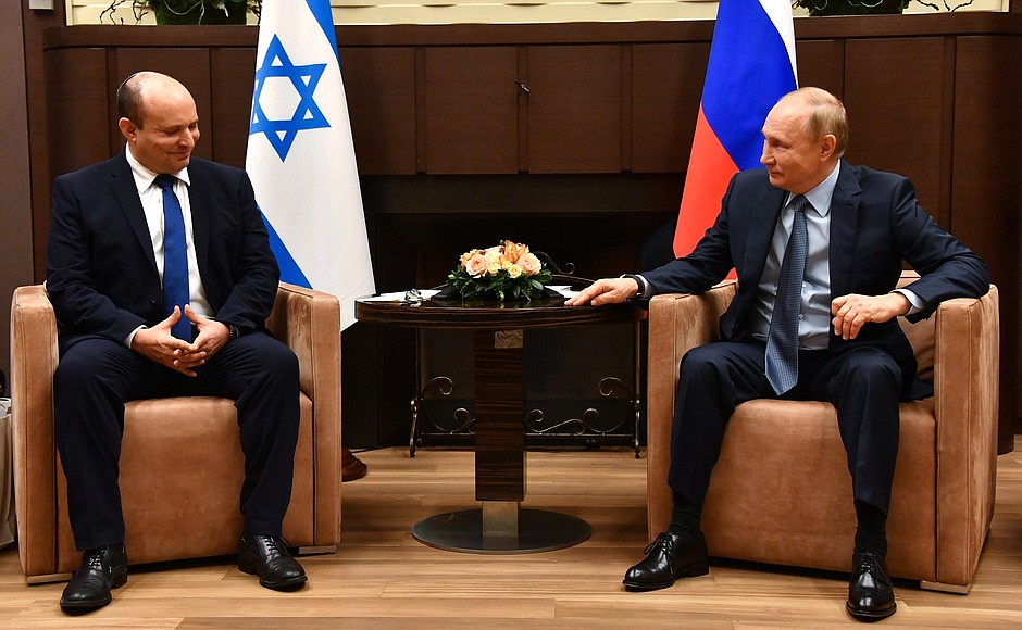 With Prime Minister of Israel Naftali Bennett.