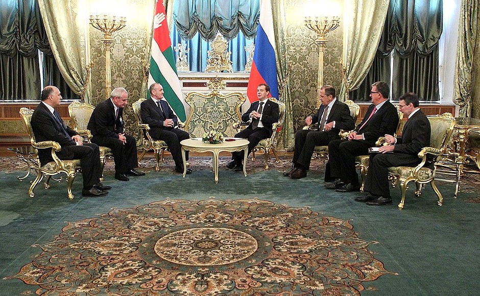 Talks with President of Abkhazia Alexander Ankvab.