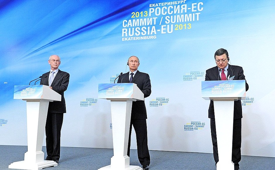 News conference following the Russia-EU Summit.