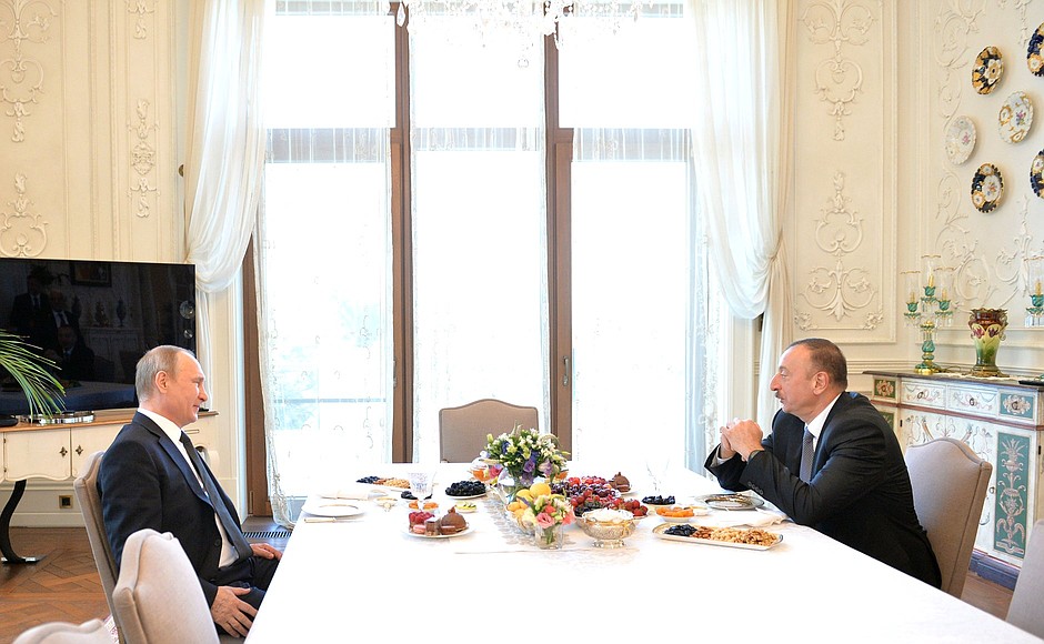 With President of Azerbaijan Ilham Aliyev.
