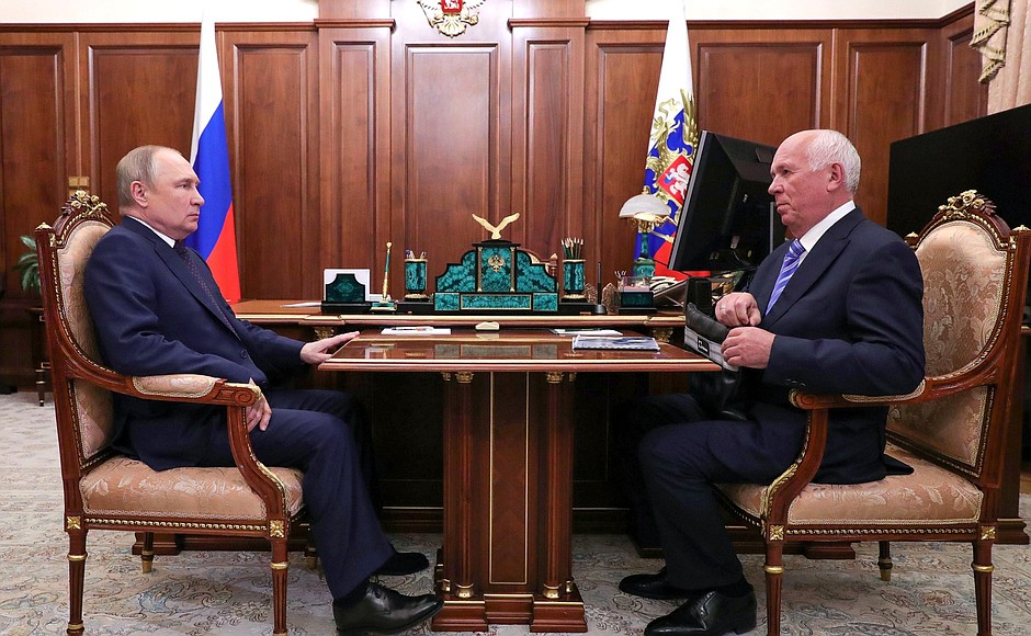 Встреча с генеральным директором государственной корпорации «Ростех» Сергеем Чемезовым.