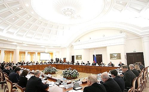 At the session of the Council for the Development of Physical Culture and Sport, Excellence in Sports, and the Preparation and Execution of the 2014 XXII Olympic Winter Games and XI Paralympic Winter Games in Sochi.