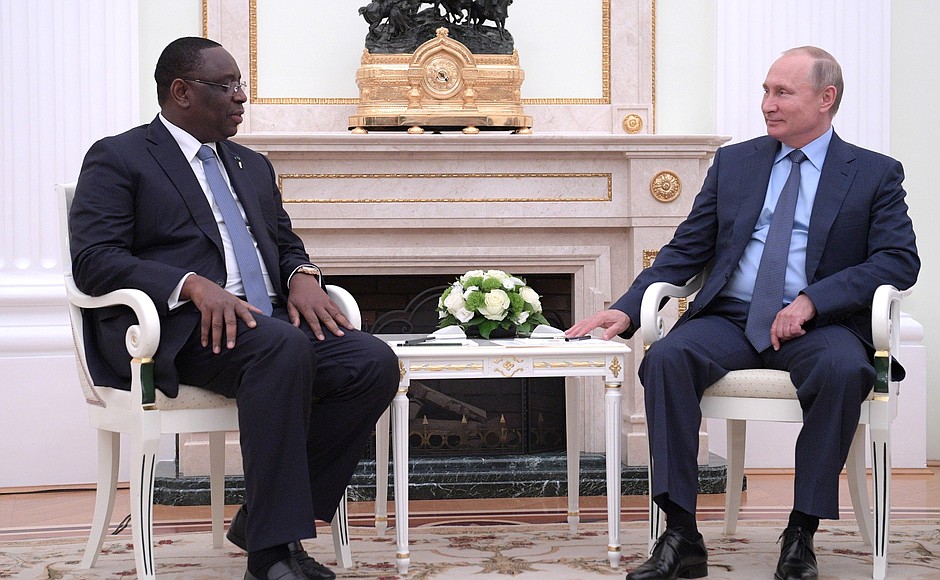 Meeting with President of Senegal Macky Sall.