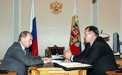 Рабочая встреча с исполняющим обязанности главы администрации Ненецкого автономного округа Валерием Потапенко.
