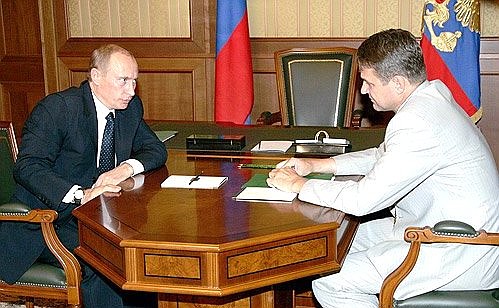 Рабочая встреча с губернатором Краснодарского края Александром Ткачевым.
